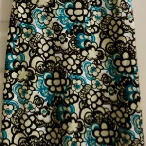 Geoffrey bean brown and white floral